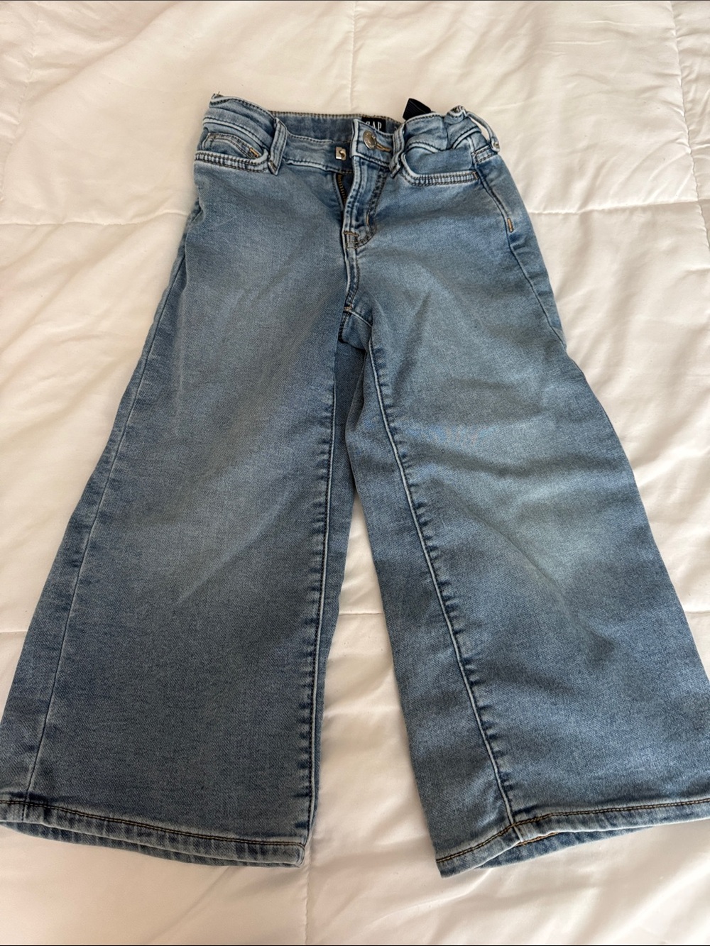 GAP Girl’s Wide-Leg Light Blue Denim Jeans